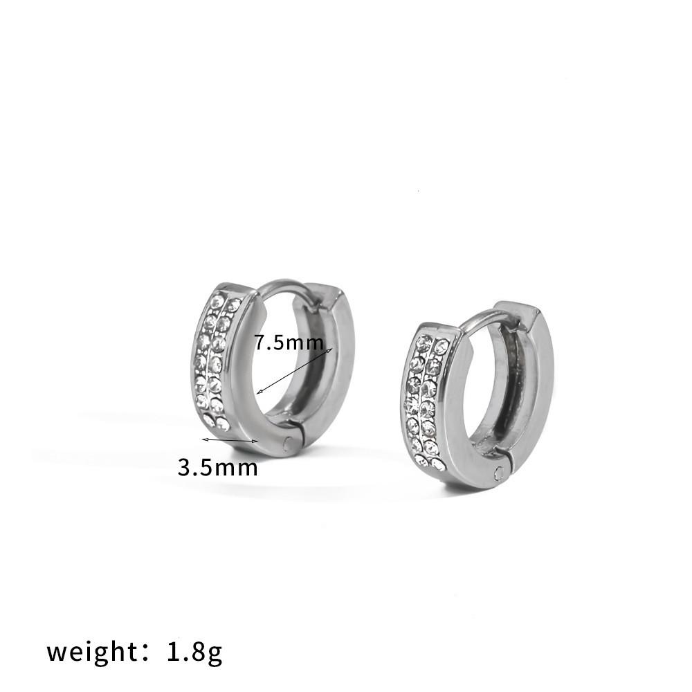 Geometric Stainless Steel Earrings For Women With Gold Plating Elegant Jewelry For Casual Wear