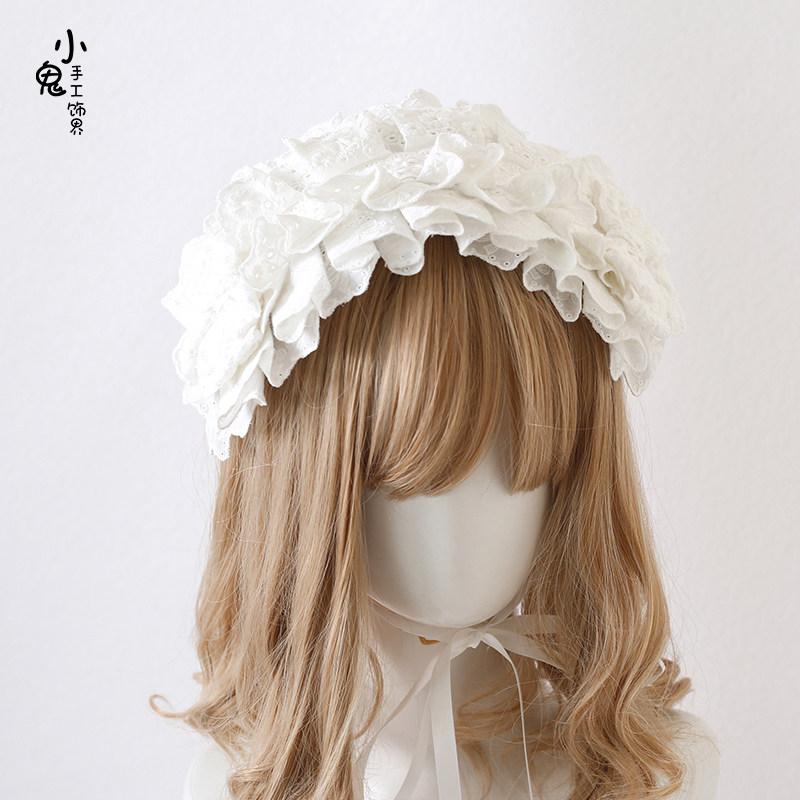 Doll Feeling Bow Headband KC Goth Black Lo Girl Waltz Hair Accessories Mood Limited Lolita Headgear