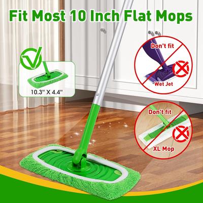 3/5Pcs Reusable Microfiber Mop Pads Compatible with Sweeper Mops,Dry Sweeping Cloths & Wet Mopping Pads RefillsWashable Mop Pads