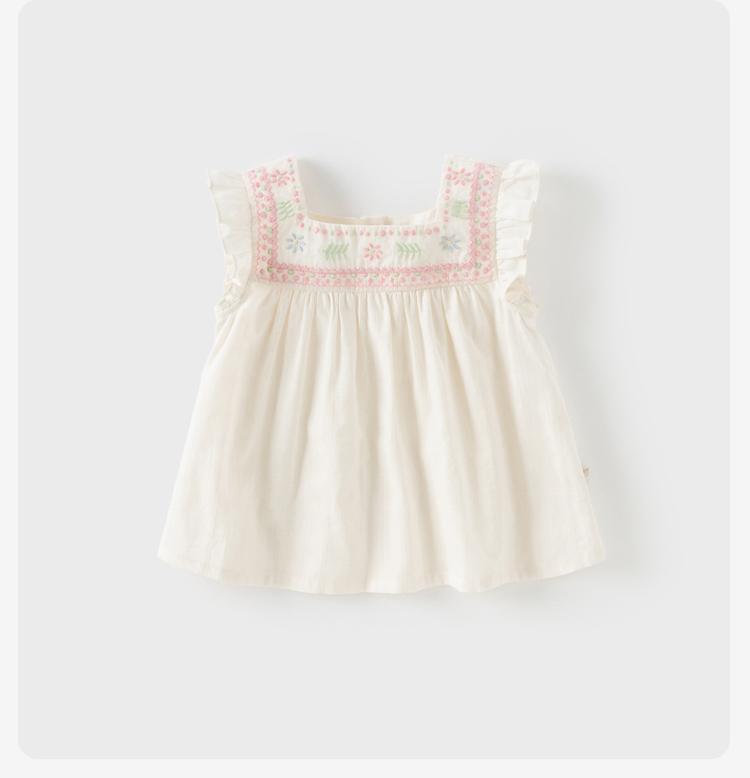 David Bella Children's T-shirt Summer Dress Girls' Baby Pure Cotton Knitted Top