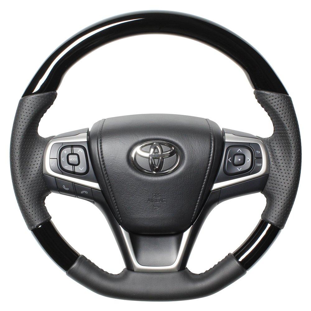 REAL Steering Wheel Original Series Piano Black [Harrier (60 Series)] R80-PBW-BK-REAL