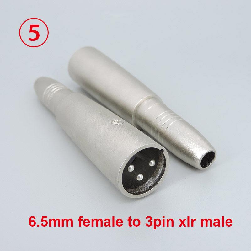 1 buc audio Microfon Metalic 3 pini XLR Tată mamă La 1/4" 6,35 mm 6,5 Mic mono RCA tată mamă Stereo Transformator Convertor Adaptor