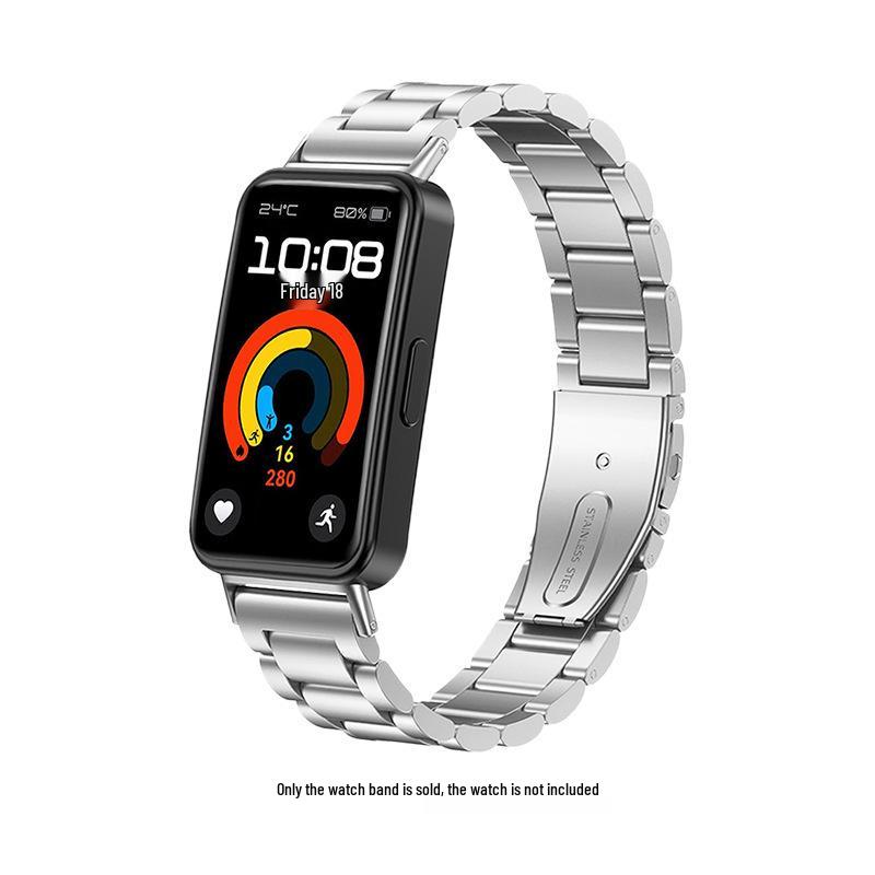 Huawei Band 11 Pro & Xiaomi Band 9 Universal Stainless Steel Replacement Strap
