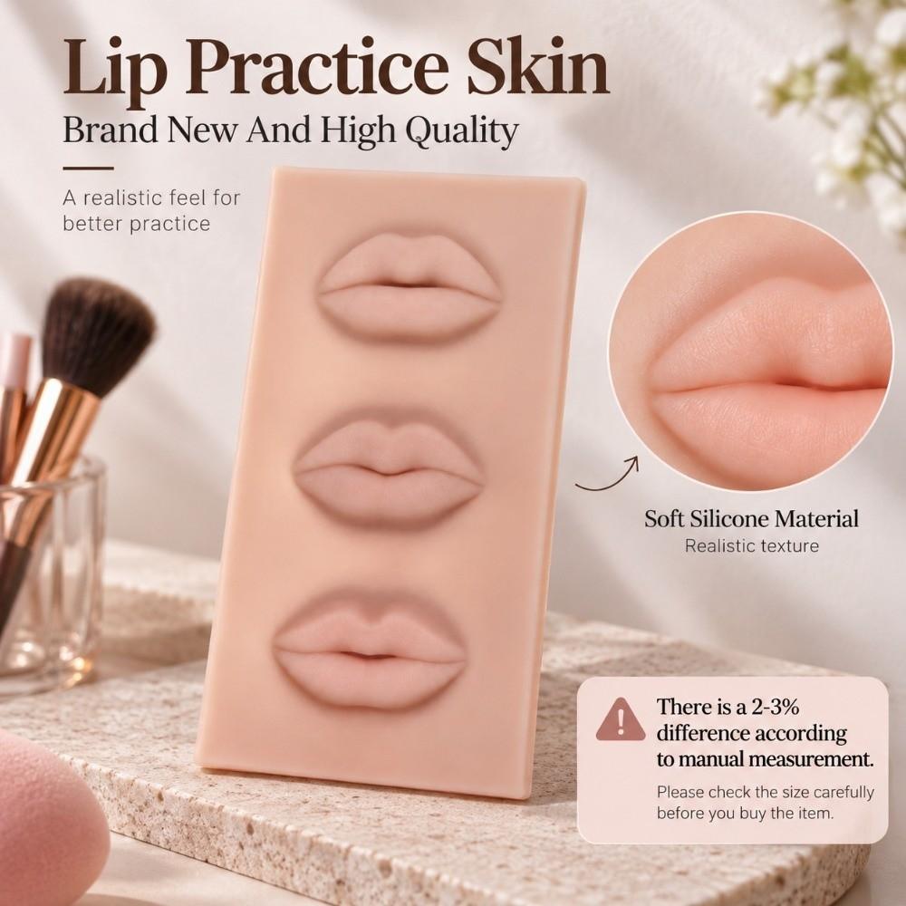 Silicone Permanent Makeup Practice Skin Permanent Makeup Makeup Training Pad Lip Coloring Model