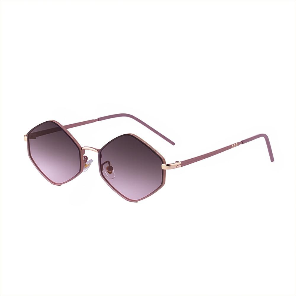 Y2K Sun Glasses Metal Frame Shades Eyewear Classic Polygon Sunglasses  Driving