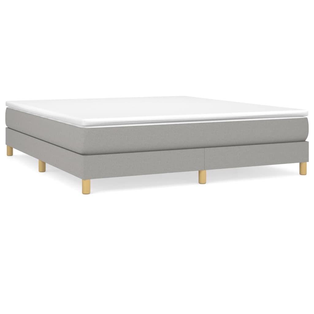 Vidaxl Bed Frame Without Mattress, Light Gray, 160X200 Cm, Upholstered