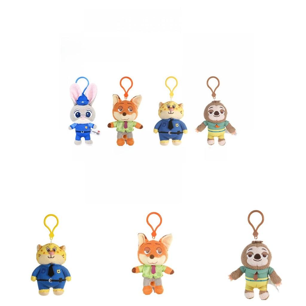 Zootopia Plush Themed Toy Nick Judy Cartoon Keychain Pendant Backpack