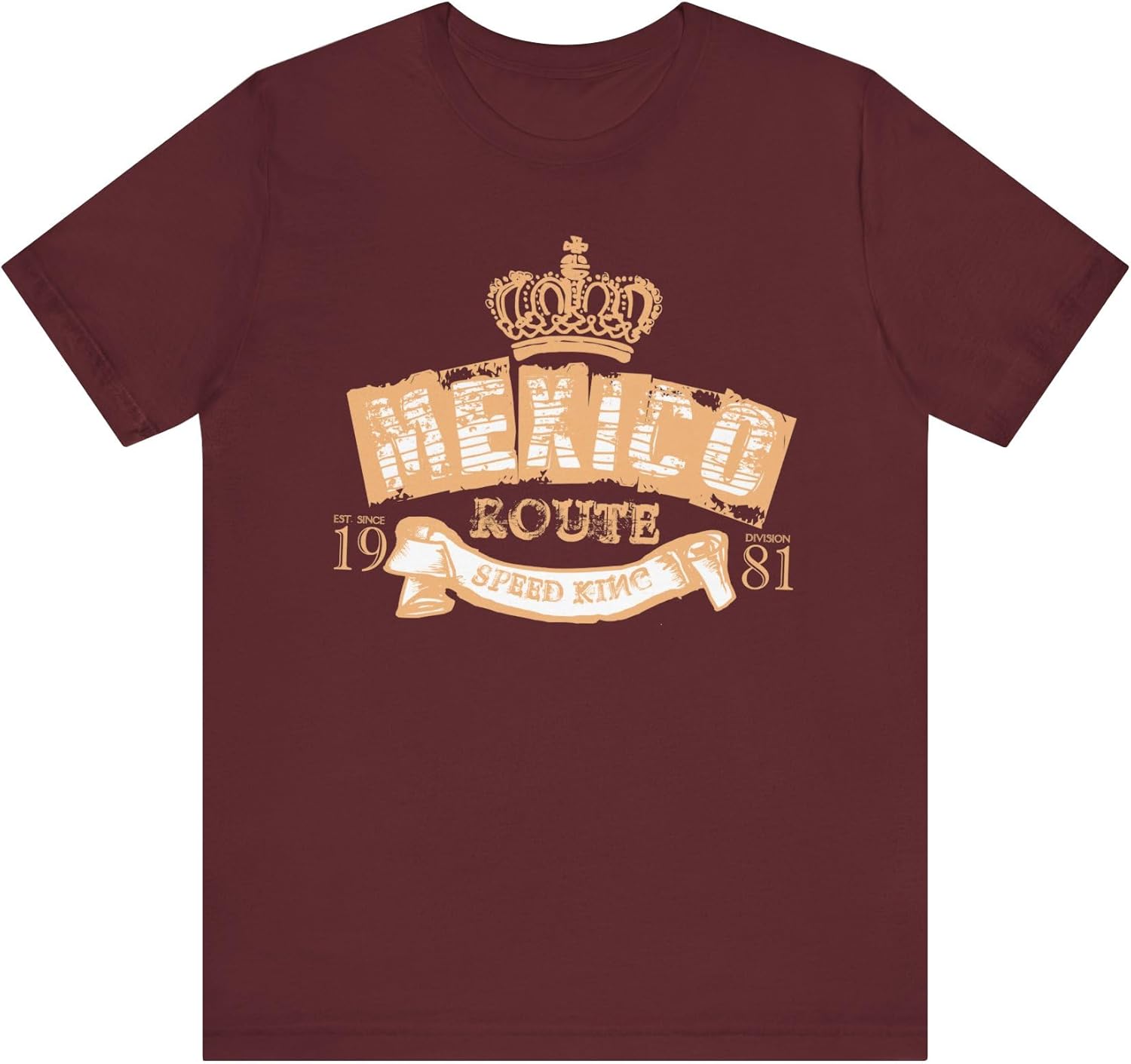 Old Mexico Route Design Tee, Old Brand Shirt, Vintage Tees, Art Design T-Shirt, Graphic Tee, Retro Mexico Route Art Shirts S разноцветный