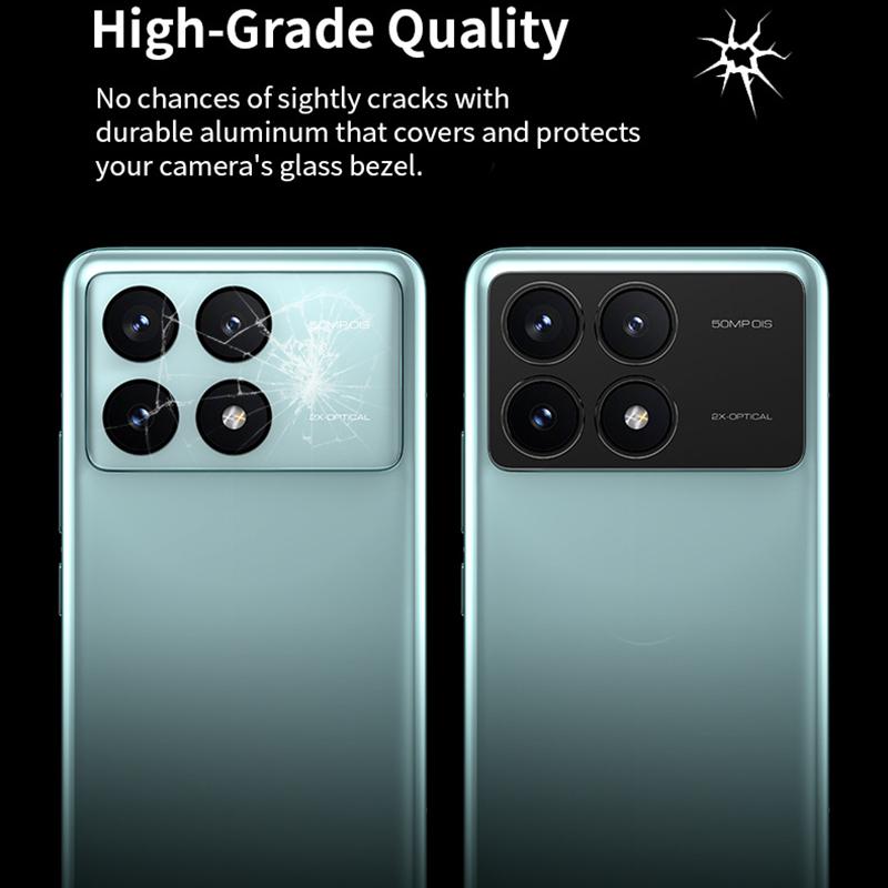 For Xiaomi Redmi K70 K70E Ultra Luxury Camera Circle Metal Lens Glass Anti-scrached Case Cover Protection Ring Guard Protector