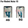Für Xiaomi Redmi Note 15 4G 5G Mittelrahmen Frontblende LCD-Halter Rückplatte Gehäuse Ersatz