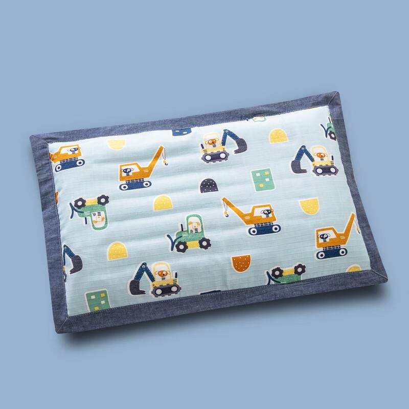 Kids Summer Buckwheat Pillow - Construction Team