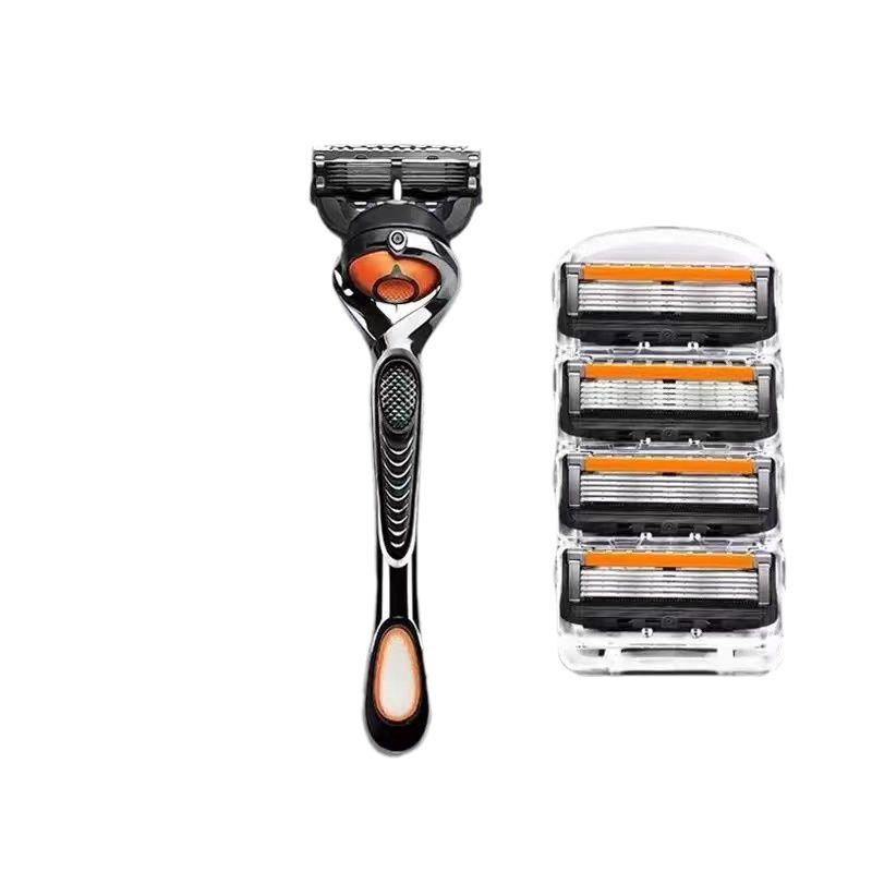 Men's 5-Blade Manual Razor Shaver with 5-Layer Blades