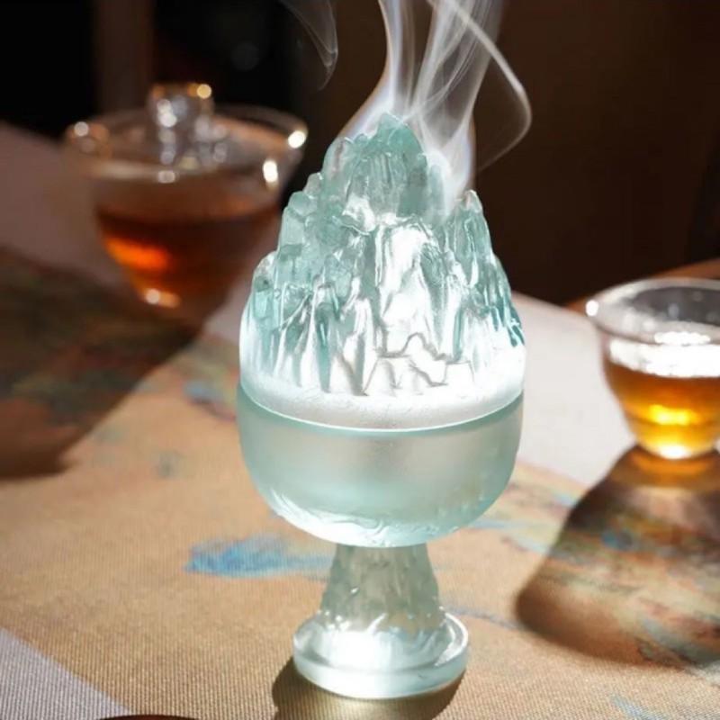 

Ancient Law Glass Incense Burner Boshan Stove Household Sandalwood Incense Burner Tea Ceremony Indoor Gift Creative Decoration циан