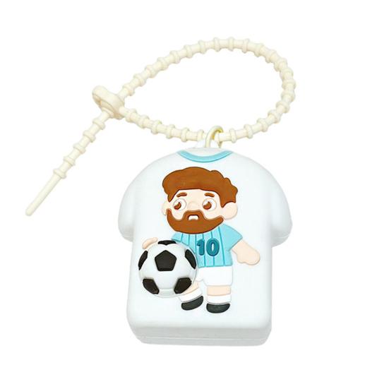 1/4Pcs Football Jersey Squeeze Toy, Stress Relief Soccer T-shirt Toy, Football Themed Backpack Charm Decor Keychain Pendant, Souvenir Gifts for