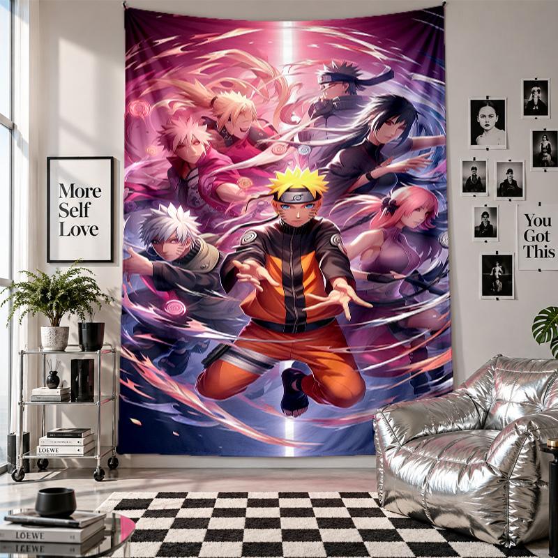 Wall TapestryNaruto Art Hanging Cloth Decorative Background Cover for Room Decoration