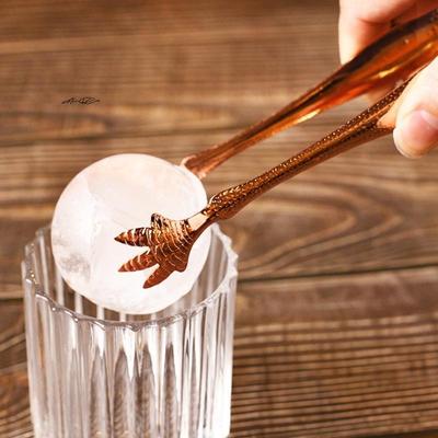 Edelstahl Krallenform Servierzange Eiszange für Eiskübel Lustige Zuckerzange für Kaffee Tee Bar Küche