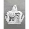 Y2K Hip Hop 3D Letter Print Hoodie Unisex Oversized Streetwear Sweatshirt Teens Adults