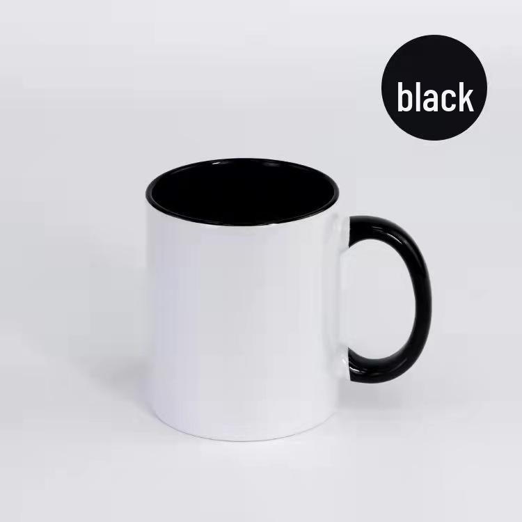 Two-Color Custom Logo Sublimation Ceramic Mug with Gift Box