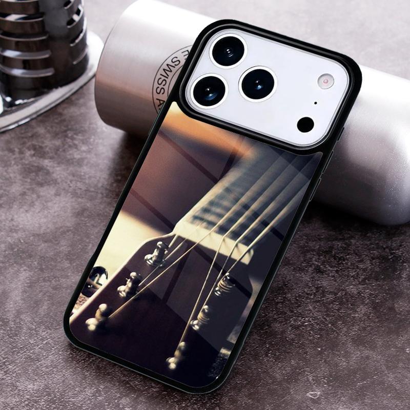 Guitar Music soft Phone Case for iPhone 17 16 15 Pro Max Air 14 13 12 11 Plus Shockproof Cover