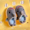 New cute shark cotton slippers home shoes cartoon fashion comfortable thick sole cute parent-child cotton shoes