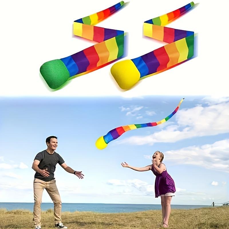 Rainbow Wind Ball Sensory Training Toy Outdoor Throw Catch Game Toy 2PCS разноцветный