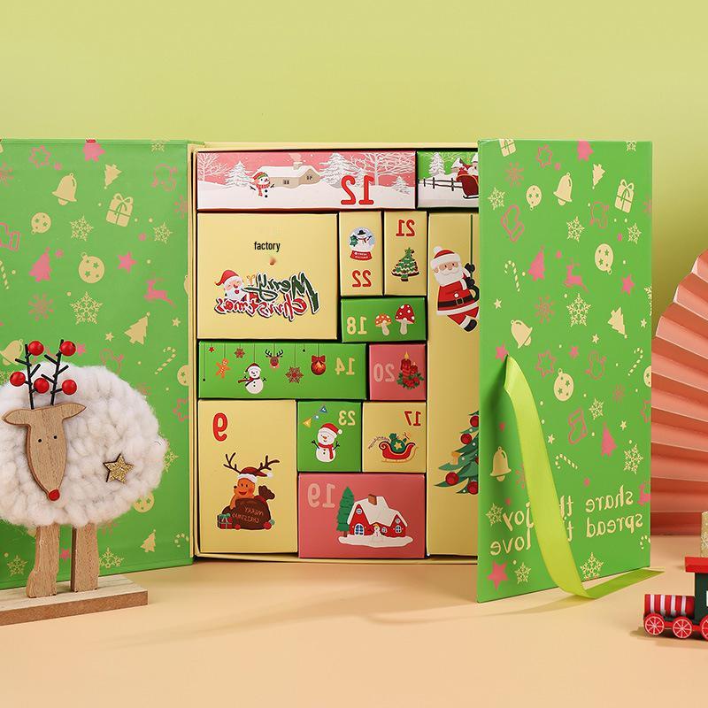 Luxury Christmas Countdown Calendar: 24 Empty Boxes for Surprises