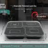 JINMEI Disposable 4-Compartment Meal Boxes