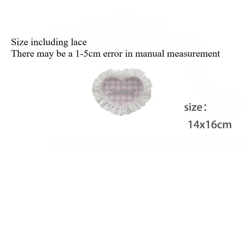 Heart Shaped Lace Coasters Sweetheart Plaid Cup Mats Multi Purpose Drink Coaster Tableware Decoration Kitchens Accessories Gifts