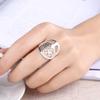 925 Sterling Silver Geometric Ring Men And Women Wedding Fashion Jewelry