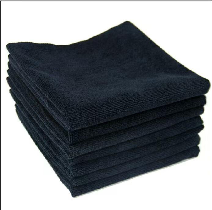 Ultra-Absorbent Black Microfiber Hair & Bath Towel for Home & Salon Use