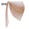 Beach Sheer Cover Up Skirt Gradient Color Chiffon Bikini Wrap Versatile Scarf Swimwear Shawl Sunscreen Cover Up