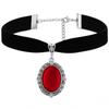 Retro Black Velvet Clavicle Chain Women's Necklace with Pendant