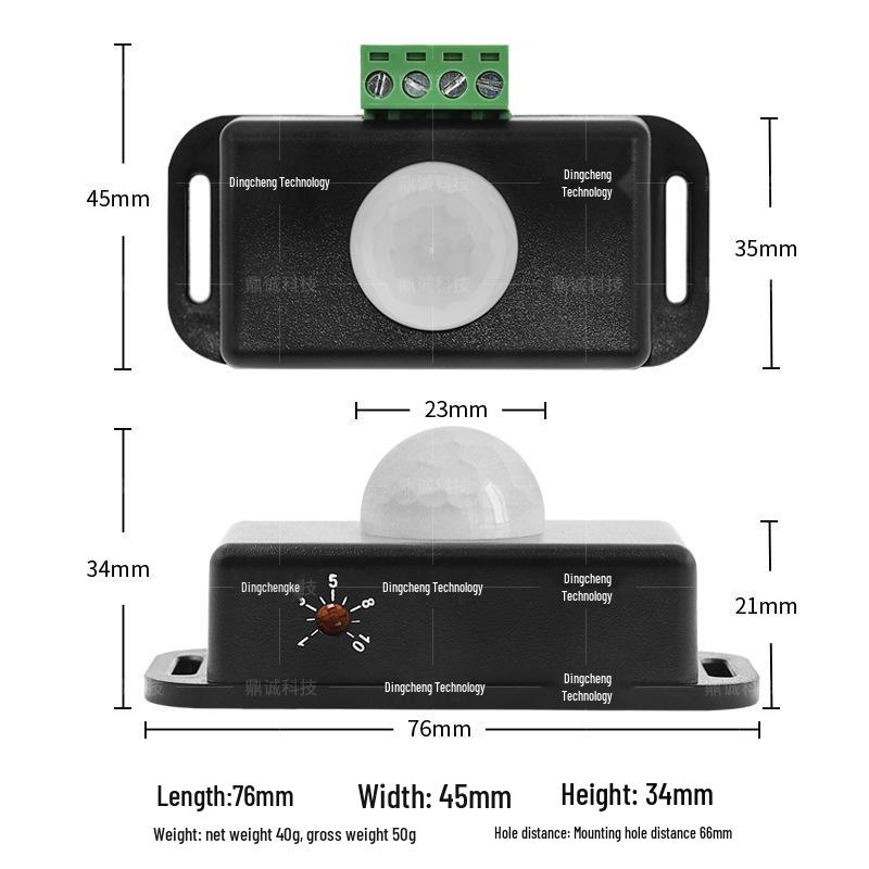 Infrarotsensor LED-Streifenlicht für 12V/24V Kleiderschrank