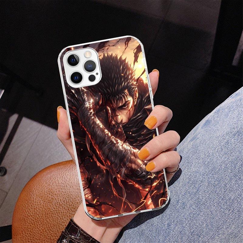 G-Guts B-Berserks Anime Phone Case For iPhone 17 Air 16 Pro Max 16E 15 + 14 Plus 11 12 13 Mini 7 8 SE Gift Print Cover Fundas