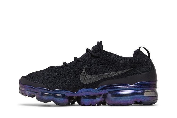 Women's Sneakers Nike Air Vapormax 2023 Flyknit Black Iridescent (Women's) Black/Metallic Silver/Multi-Color