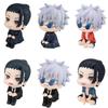 Hot Selling LK Jujutsu Kaisen Figure Set: High School Gojo Geto Fushiguro Itadori Palm-sized PC Case Desktop Decor Model