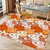 1PC Cat Pattern Non-Slip Floor Carpet Compatible for Office&Living Room&Dining Room - Flat-Weave Machine- Soft & Pattern-E307