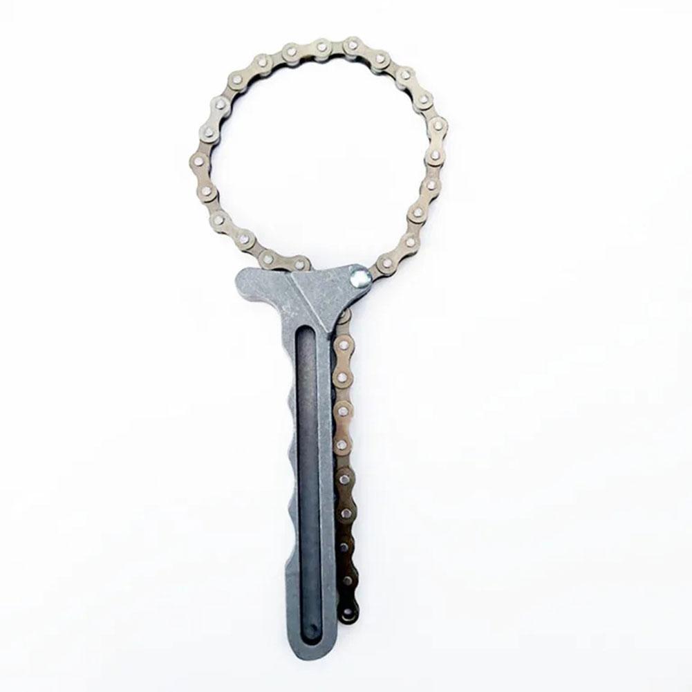 High Quality Adjustable Car Engine Oil Filter Chain Tools Grip Wrench Car Plier Spanner Remover Tools Repair W1N8