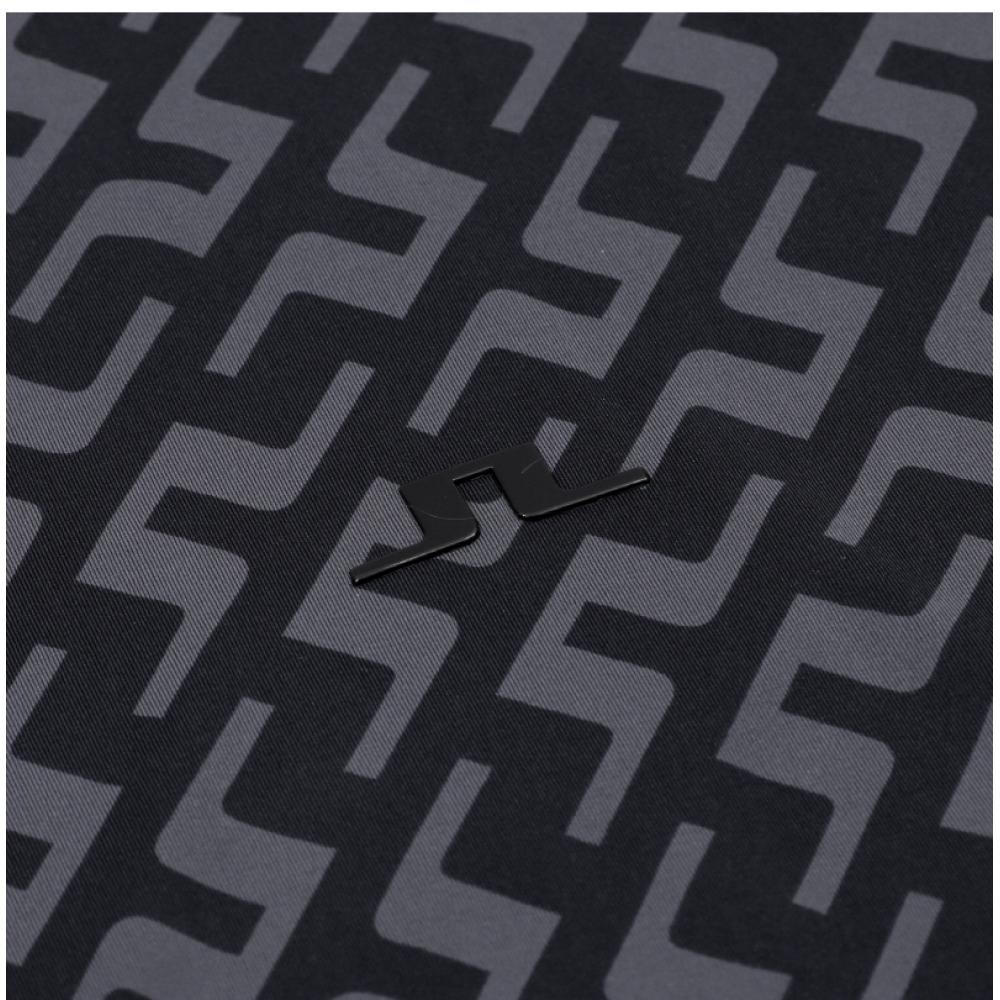 J.lindeberg Men S Long Sleeve Tor PrinT Slim FiT Golf T ShirT gmjT11138 W088