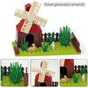 Moc Farm Animals Trees Plants Construction Blocks Toy Sets Henhouse Blocks Toy Sets For Kids Gifts With Vegetables Fruits Blocks Parts