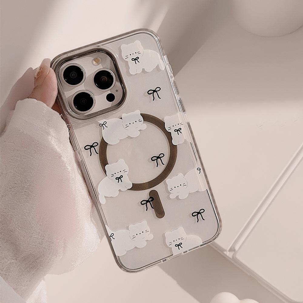 

Чехол для телефона с магнитным креплением в виде кота 11 6.1