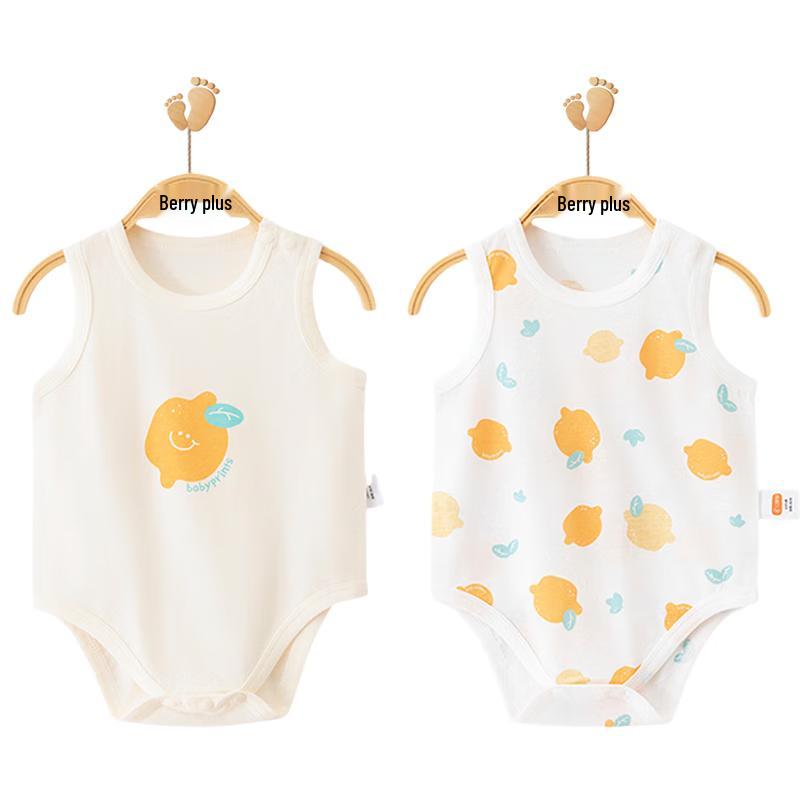 

Babyprints 2-Pack Sleeveless Cotton Baby Bodysuit Set 73cm
