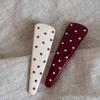 Vintage Polka Dot Hair Barrettes INS Style 7 Colors Acrylic Hair Clips Anti-slip Fashion Hair Accessories for Women Parties