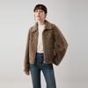 ELLE Retro Casual Zipper Loose Long Sleeve Short Plush Jacket Women jackets EF53030