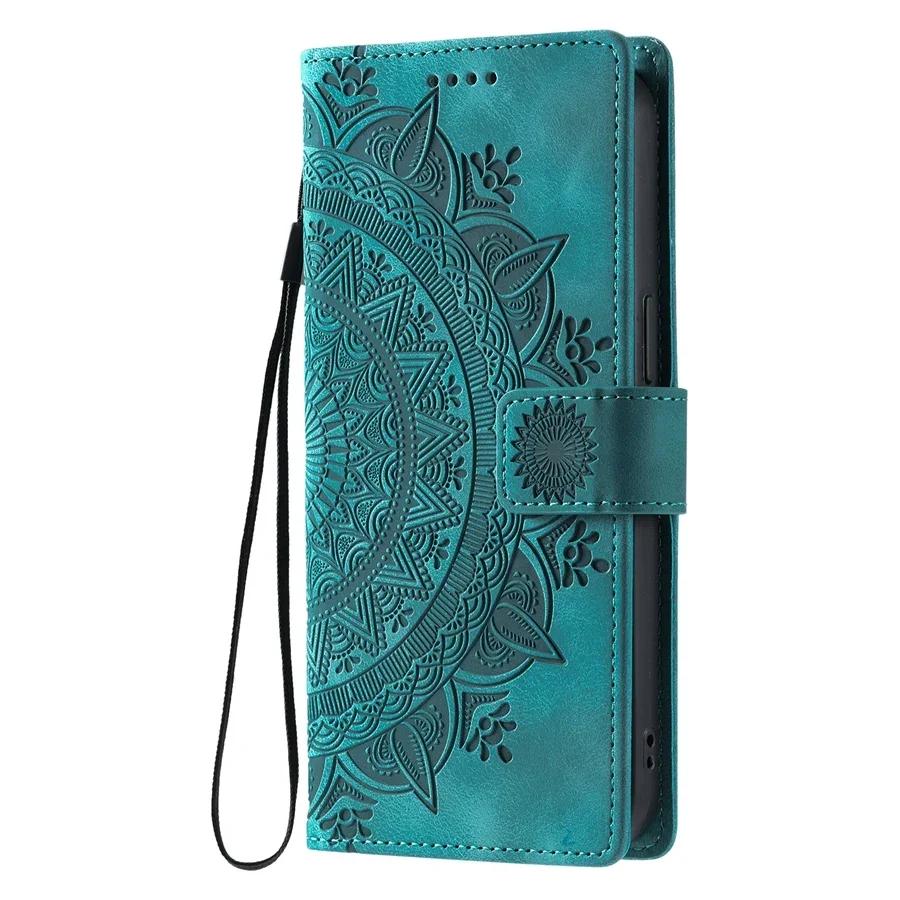 Embossed Totem Leather Case for iPhone 17 Air 16 16E 15 14 13 12 11 Pro Max XS Max XR 7 8 Plus -SE Flip Card Wallet Phone Cover