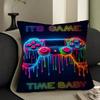 Pop Neon Video Game Character Pillow Case Cushion Cover Car Throw Pillow Case For Sofa Car Christmas Gift 40x40cm 45x45cm