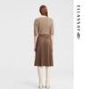 ELLASSAY Draped Pleated Midi Skirt