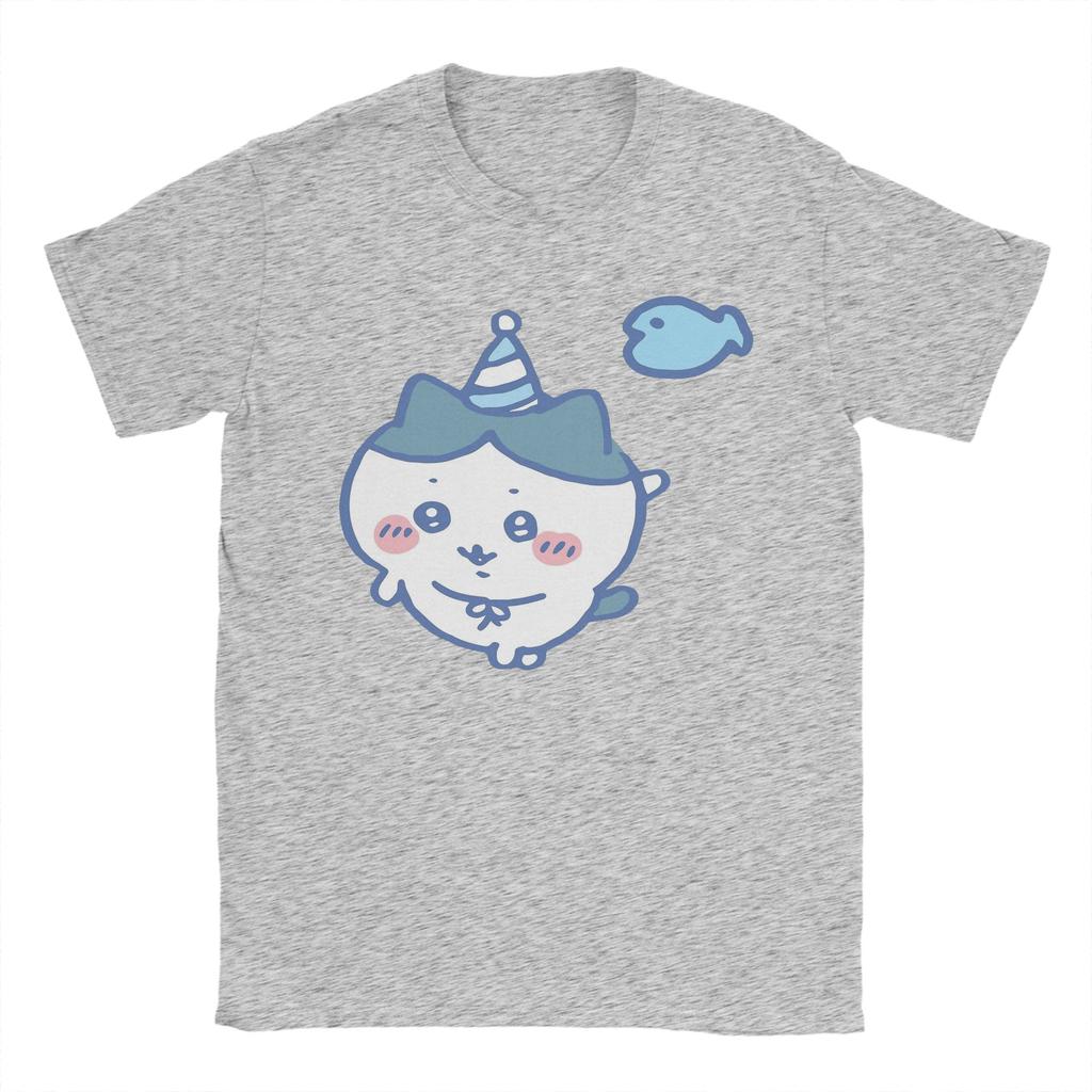 Mens Chiikawas Blue T Shirt Cotton Clothing Leisure Short Sleeve Crew Neck Tee Shirt Plus Size TShirt