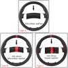 Customized Car Steering Wheel Braiding Cover For Fiat Bravo Doblo Opel Combo Grande Punto Linea Qubo For Vauxhall Steering Wrap