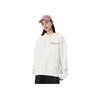 Li-Ning Vital Essential Cotton Loose Fit Hooded Sweatshirt Women Tops Milk-White AWDSC92-3